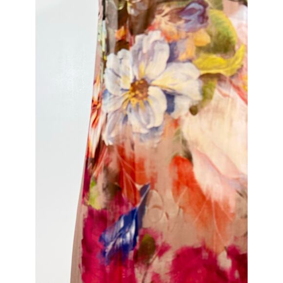 Twelfth Street by Cynthia Vincent Portrait Floral Silk Maxi Dress - Picture 12 of 15